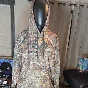 Realtree Camo Hooded Sweatshirt in Brown and Green